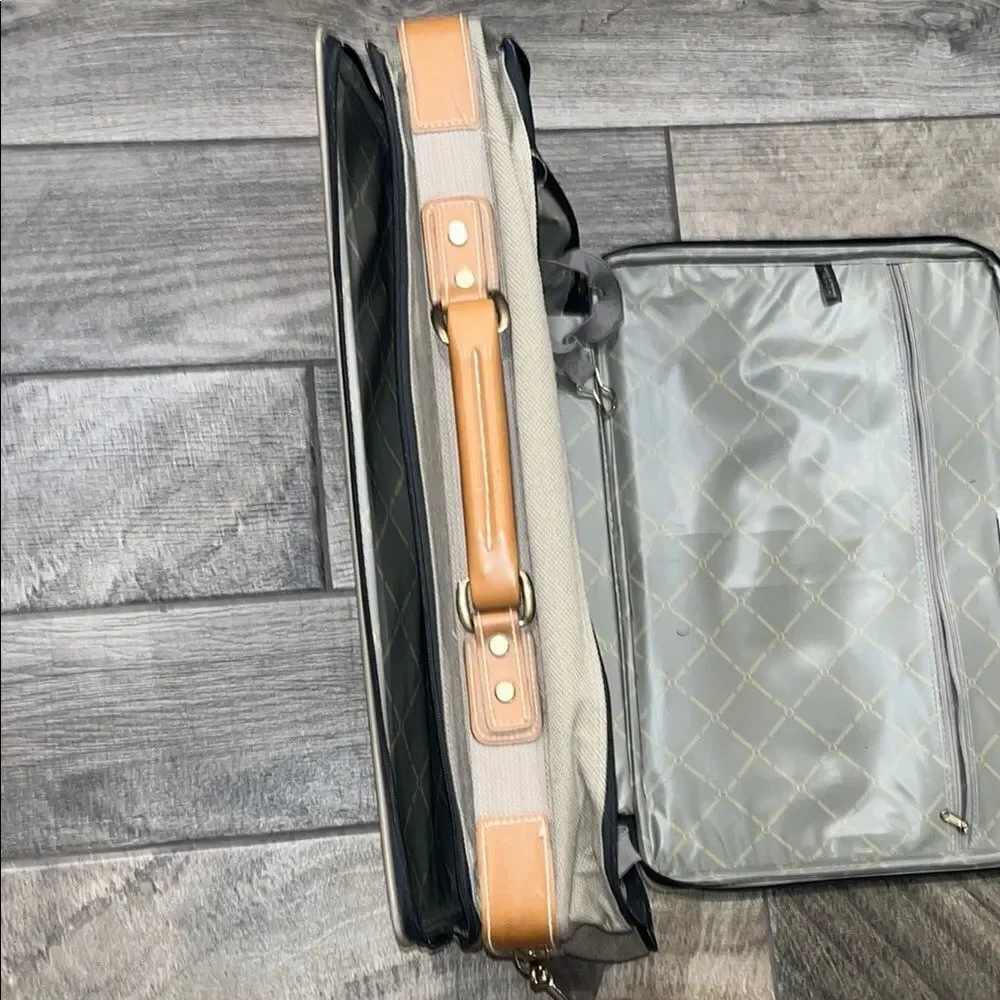 Vintage Member’s Only Men's Beige and Brown luggage